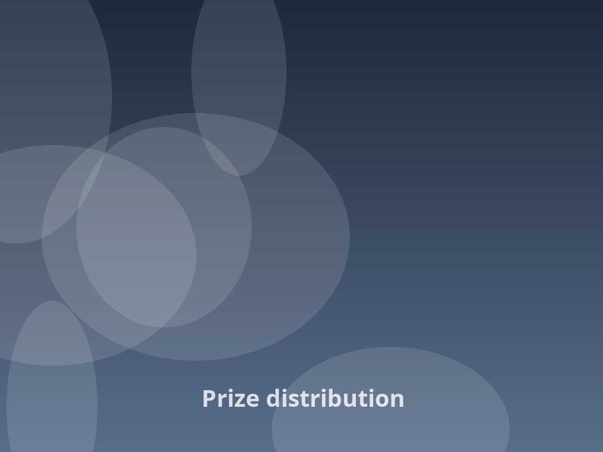 Prize distribution